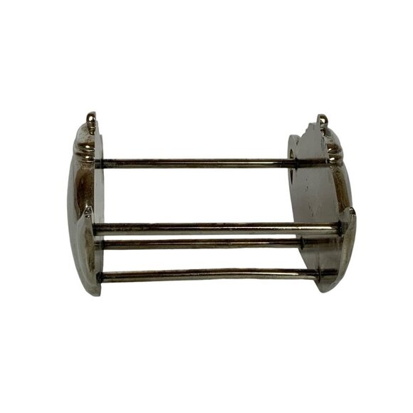 Chrome Metal Teapot Holder Caddy For Tea Bags or Sweetener Packets - Picture 2 of 6